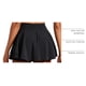 thumbnail image 4 of Falda CRZ YOGA Cruzada de Cintura Alta con Volantes Negra Talla S, 4 of 9