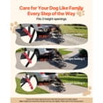 thumbnail image 2 of KFFKFF Dog Stairs for Car, 5 Steps Extra Wide Foldable Dog Ramp for Large Dogs with Non-Slip Rug Surface, Portable Lightweight Pet Ladder, Support up to 200 lbs, 2 of 9