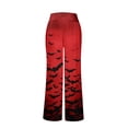 thumbnail image 6 of Women's Comfy Pajama Pants Funny Print Pajama Pants Comfy Stretch Drawstring Pajamas Cozy Pjs Sleepwear Lounge Pants, 6 of 7
