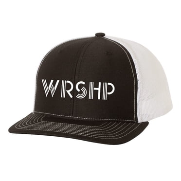 Jesus Snapback Trucker Hat – Black Mesh, Adjustable, Breathable