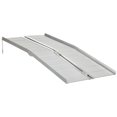 thumbnail image 1 of Silver Aluminum Folding Wheelchair Ramp - 6ft Portable Threshold Ramp for Home, Scooter, Steps & Doorways - Durable Mobility Aid, 1 of 7