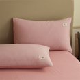 thumbnail image 1 of Nvzi 2 fundas de almohada de algodón. Lo simple no es simple, funda de almohada de algodón de alta calidad, que permite dormir más a gusto, 18,9 x 29,13 pulgadas (rosa)., 1 of 5