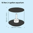 thumbnail image 5 of biOrb TUBE 15 Aquarium with Standard Light - 4 gallon, black, 5 of 9