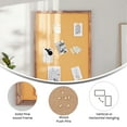 thumbnail image 6 of Merrick Lane 24x36 Cork Display Board with Wooden Frame and Push Pins in Torched Brown, 6 of 12