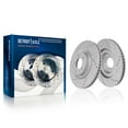thumbnail image 5 of Detroit Axle - 12.60" inch Front Drilled and Slotted Disc Brake Rotors Ceramic Brakes Pads for 2019-2024 Mazda CX-5 2016-2023 CX-9, 5 of 7