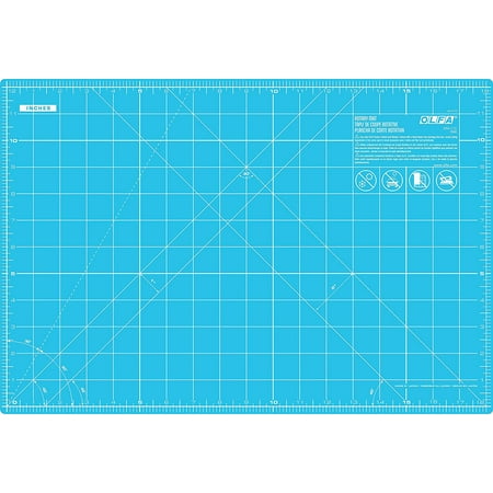 UPC: 0091511220391 | OLFA Splash Gridded Cutting Mat 12 X18 -Aqua