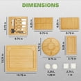 thumbnail image 5 of Dynamic Gear Charcuterie Boards with Drawers - Expandable Bamboo Cheese Board Set with Stainless Steel Utensils, Ceramic Bowls, Serving Trays, Utensil Drawer, and Appetizer Tray - 4 Hidden Drawers, 5 of 7