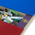 thumbnail image 5 of Time-2-Play  Square Play Table with Trough, Shelf & 16 in. Legs & Duplo Compatible Grid, Red & Blue, 5 of 5