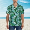 thumbnail image 4 of Soccer Hawaiian Shirts For Men, Summer Short-Sleeve Relaxed-Fit Button-Down Shirts Small, 4 of 9