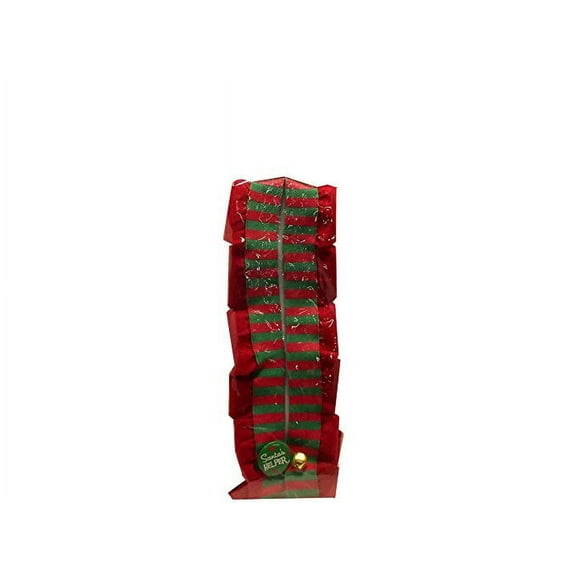 Unisex Christmas Elf Button Suspenders, Red, One Size, 1-Piece