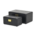 thumbnail image 6 of Sable Set of 2 Boxes with Gold Handles - Black, 6 of 10