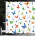 thumbnail image 4 of Ambesonne Colorful Shower Curtain, Butterflies Animal, 69"Wx75"L, Multicolor, 4 of 5