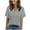 Gray, variant on Vmvidoty Womens Summer Tops Short Dolman Sleeve Shirts 2026 Fashion V Neck Outfits Clothes Purple XL