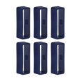 thumbnail image 1 of Unique Bargains 6pack Watch Strap Loop Fastener Rings 26mm Rubber Watch Holder Keeper Navy Blue, 1 of 6
