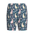 thumbnail image 4 of Yiaed Cute Rabbit Floral for Men's Soft Sleep Pajama Short Lounging Pajama Shorts-Small, 4 of 8