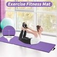 thumbnail image 7 of CL.HPAHKL Gymnastics Mat 2'x6'x2'' Folding Tumbling Mat Gym Mat Yoga Mat Portable Lightweight Exercise Mat Cheer Mat for Kids Adults Home Exercise Yoga Aerobics Fitness, 7 of 7