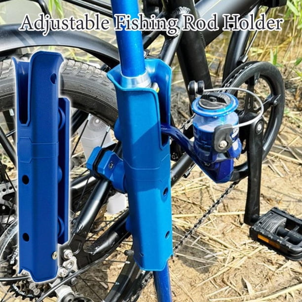 fishing rod holder for mountain bike YakAttack Omega Pro Bonafide Overlap the bike fishing rod holder screw holes and the upper and lower two pipe clamp screw holes 2 Minutes and You'll have