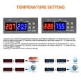 thumbnail image 2 of MYG 12V/24V/110-220V STC-3028 Digital Dual LED Temperature Controller Thermostat, 2 of 10
