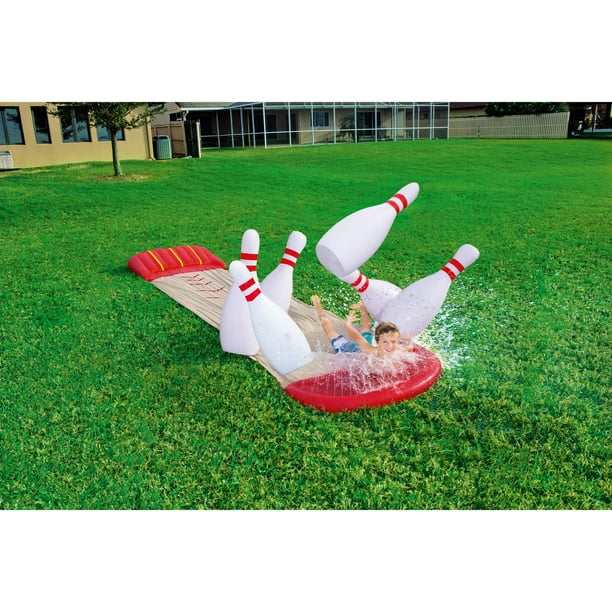 chad valley slide and splash inflatable bowling