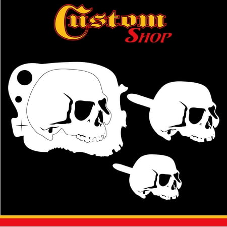 Custom Airbrush Stencil Skull Design Set 5 3 Laser Cut Custom Airbrush Stencil Skull Design Set 5 3 Laser Cut Reusable Templates Auto Motorcycle Graphic Art