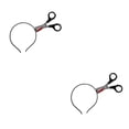 thumbnail image 2 of Kearding Festival de Halloween Decorativo Horror Zombie Diademas Carnival Saw Tijera Patrón Diademas Tijeras para perforar 2piezas, 2 of 6