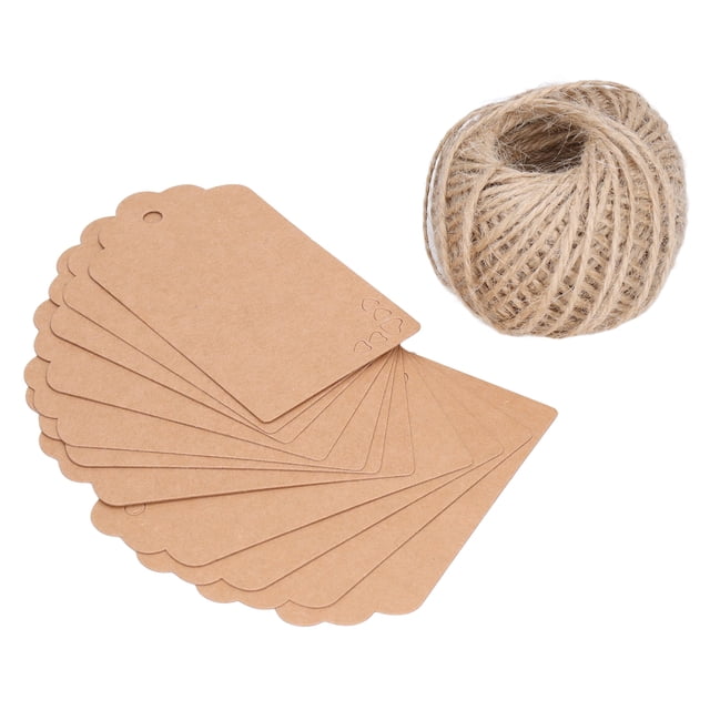 Etiquetas de papel 100 piezas Etiquetas de ropa Etiquetas artesanales Etiquetas de precios Solución innovadora Jadeshay A