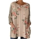 thumbnail image 3 of TaTaai Women's Casual Loose Vintage Print Long Sleeve Crew Neck Tops with Functional Pockets Soft Comfy Lightweight Blouse for Fall Daily Street Party Outfits Gift, 3 of 7