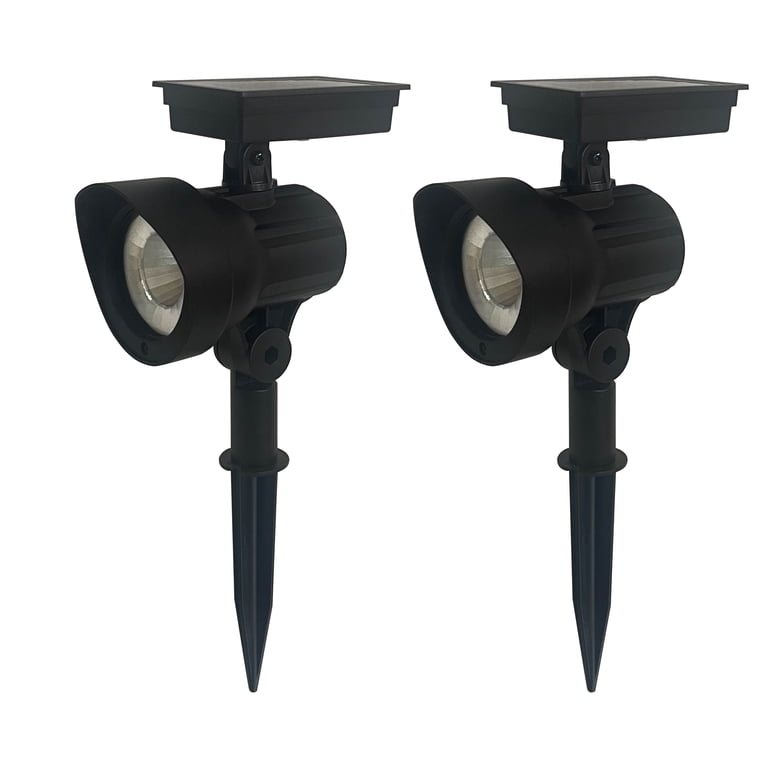 Solar Powered LED Landscape Spot Light Set, 2 Pack photo 1
