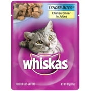 Whiskas Tender Bites Chicken Dinner In Juices