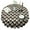Black Beige Chevron, variant on Green Argyle Pattern Round Tablecloth 60"x60",Wrinkle Wipeable Table Cloth for Kitchen Dining Room Picnic Patio Party
