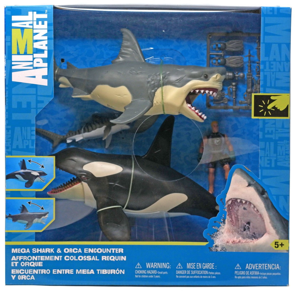 Animal Planet Mega Shark & Orca Encounter Playset 
