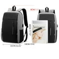 thumbnail image 5 of Mepaouo Laptop Backpack Travel Water Resistant College Computer Bag for Men with USB Charging Port(Grey), 5 of 5