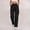 Black women high waisted cargo pants a1, variant on Cagogo Women's High Waisted Cargo Pants with Pockets Straight Leg Loose Long Trousers Casual Solid Streetwear Travel Work Lounge Pants Summer Beachwear Clothes, Yellow M