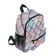 thumbnail image 2 of FORMRS School Backpack with Front Zippered Pocket 12" Student Travel Daypack, Pink Art Pattern, 2 of 6