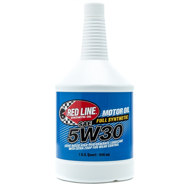RED LINE SAE 5W-30 エンジンオイル 946mL✕3本 Red Line Synthetic Oil, Motor Oil, 5W30, 1 Quart Pack of 12