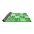 thumbnail image 2 of Ahgly Company Indoor Rectangle Abstract Emerald Green Contemporary Area Rugs, 8' x 10', 2 of 4