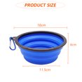 thumbnail image 2 of Cuencos de viaje plegables para perros de 2PCS650ML, cuencos de agua portátiles para perros y gatos, bandejas de agua para acampar con 2 grilletes MFZFUKR BST3028754-1, 2 of 7