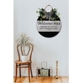 thumbnail image 3 of Welcome-ish Sign for Front Door Hanging Seasons Sign Outdoor Rustic Round Wood Wreaths Wall Decor Farmhouse Porch Wreaths Decorations Housewarming Gift, 3 of 6