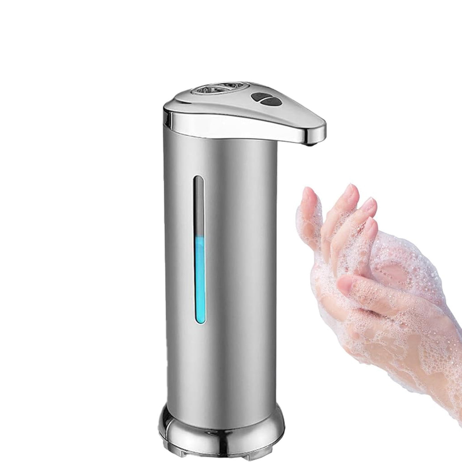 Automatic Soap Dispenser, Stainless Steel Handfree Touchless, Easy to Use, Battery Operated Touchless, Sensor Dispenser for Bathroom Kitchen Hand Lotion