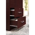thumbnail image 3 of Hodedah 3 Door Bedroom Armoire with Drawers, Mahogany, 3 of 7