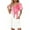 Hot Pink(NEW1), variant on Patlollav 2025 Pocket Dresses for Women Summer Print Short-Sleeve V-Neck Casual Dress