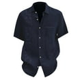 thumbnail image 4 of XDZJLR Men's Shirts Floral Button Down Tropical Holiday Beach Tee, 4 of 4