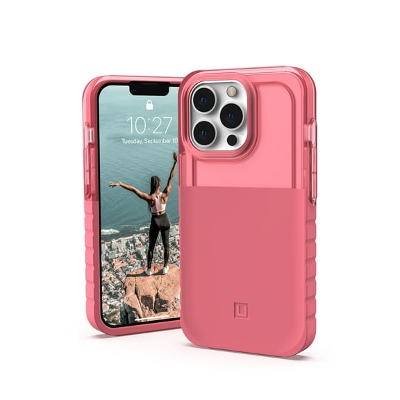 [U] by UAG iPhone 13 Pro Case Red Clay Dip Slim Lightweight Stylish Trendy Translucent Shock Absorbing PC TPU Modern Protective Phone Cover, [6.1-inch Screen]