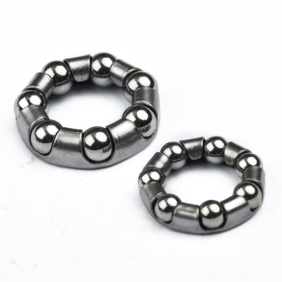 4×Bike Full Wheel Hub Bearings Set 3/16in Rear and 1/4inch Front Bearing Steel Bicycle Repair Part Outdoor Cycling Accessory