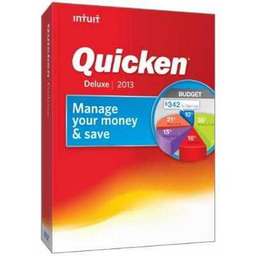 Quicken 419328 Deluxe 2013 PC Windows 7 Personal Finance, Tax & Legal