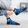 thumbnail image 5 of Goofa A Wolf Barks Out A Window Pattern Non Slip Socks with Grips for Elderly, Crew Socks Yoga Hospital Socks Cushioned Sole Gripper Socks for Men Women, 5 of 5