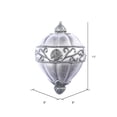 thumbnail image 2 of Vickerman 11" Gunmetal Antique Scroll Drop Christmas Ornament, 2 of 2