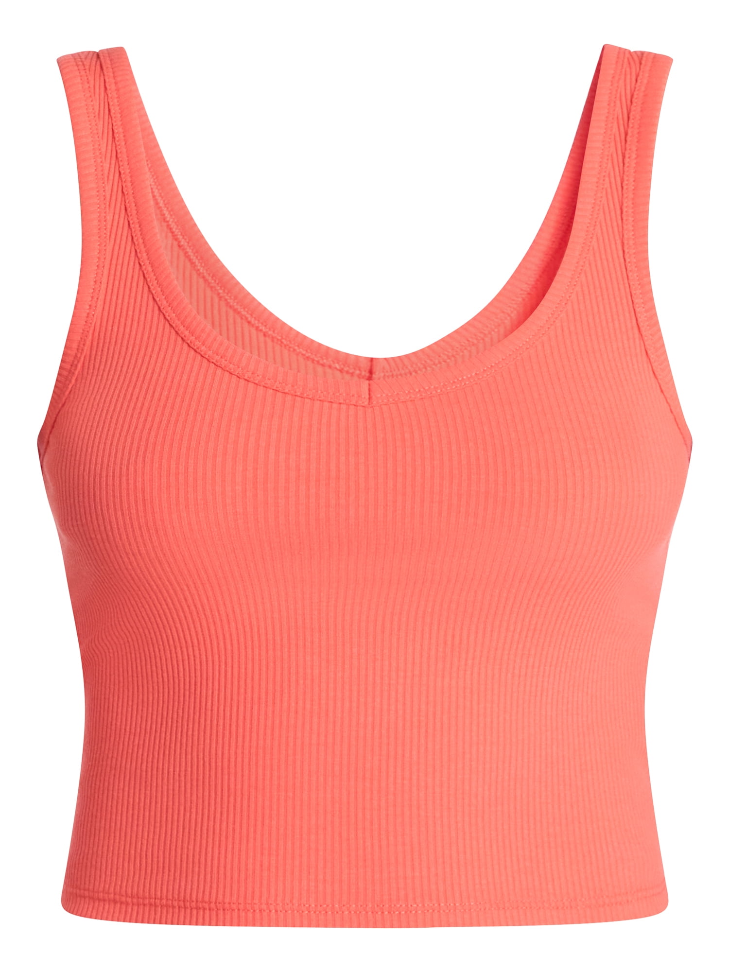 No Boundaries Cropped V-Neck Tank Top, Women's XXS-XXL - Walmart.com
