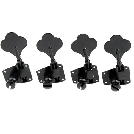 Bass Machine Heads - 4R Black Electric Bass Tuners Machine Heads Tuning Pegs Keys Set