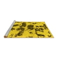 thumbnail image 2 of Ahgly Company Machine Washable Indoor Rectangle Abstract Yellow Modern Area Rugs, 8' x 10', 2 of 4